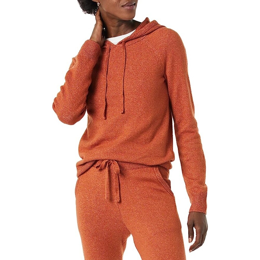 Caramel Soft Touch Hooded Pullover Sweater Sz M